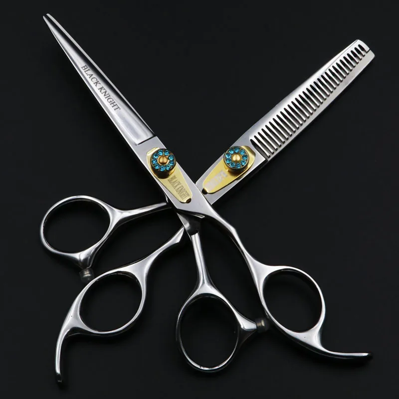 6 بوصة المهنية مقص للحيوانات الأليفة الكلب الاستمالة قطع + مقصات تحفيف عدة للحيوانات Japan440C شخصية عالية الجودة