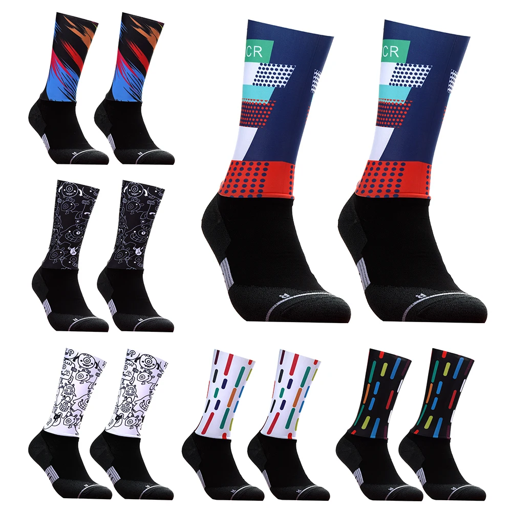 Anti Slip Professional Bike Socks Bicycle Compression Sport Sock Men And Women Street Sports Socks Racing Cycling Socks 01