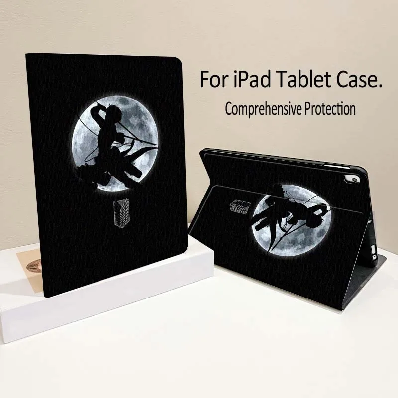 Anime A-Attack on Titan Logo For iPad Pro Air mini 7 6 5 4 11th 10th 7th 6th 5th Inch Tablet Case Soft