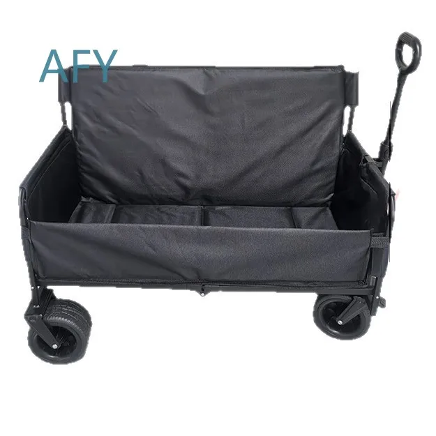 Outdoor Camping Cart for Camper Multifunctional Sofa Seat for Children Lie Down Portable Folding Utility Wagon for RV Travel