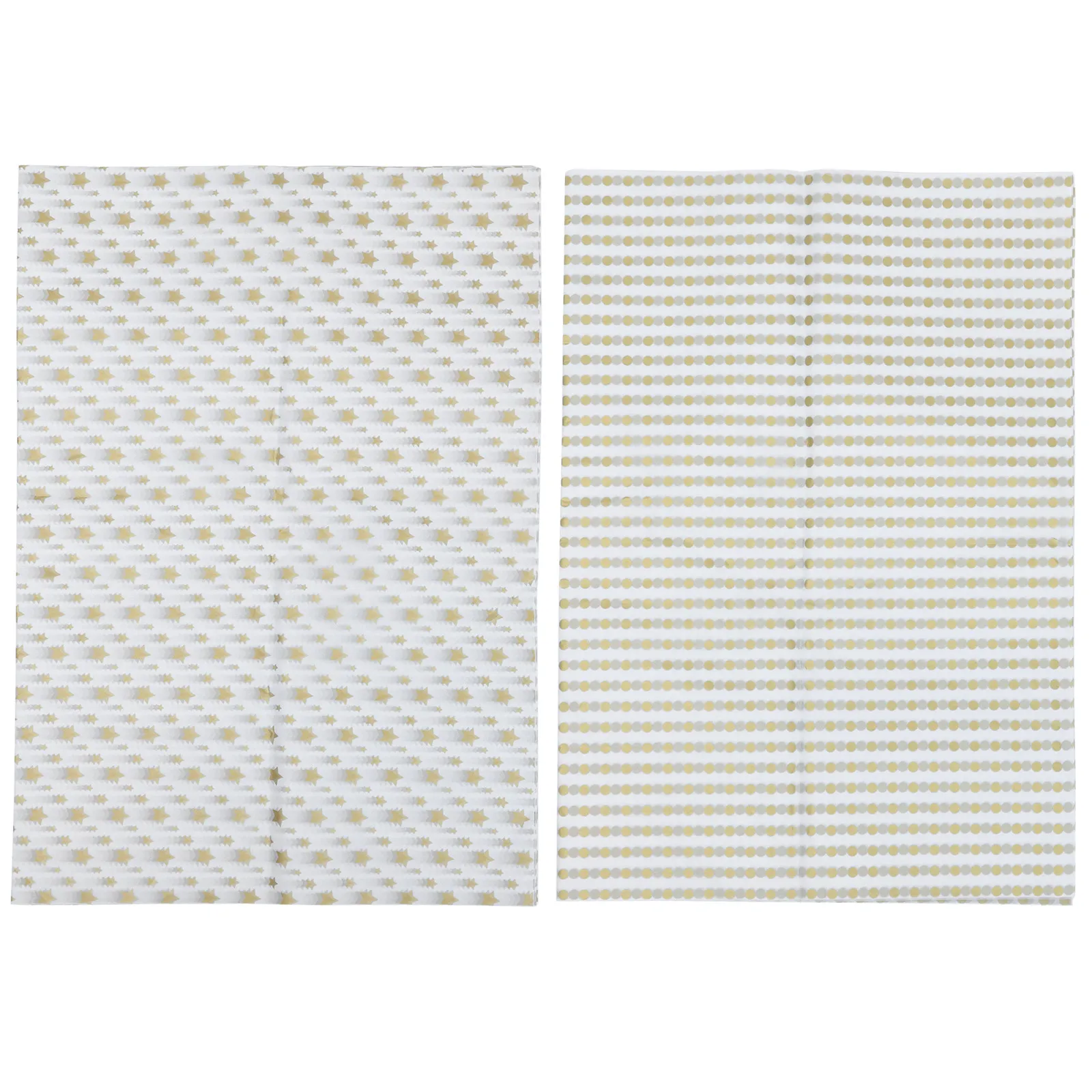 

40 Sheets Golden Star Dot Printed Flower Wrapping Paper Fashionable Lightweight Large Size Fade Resistant for Bouquet Wrapping