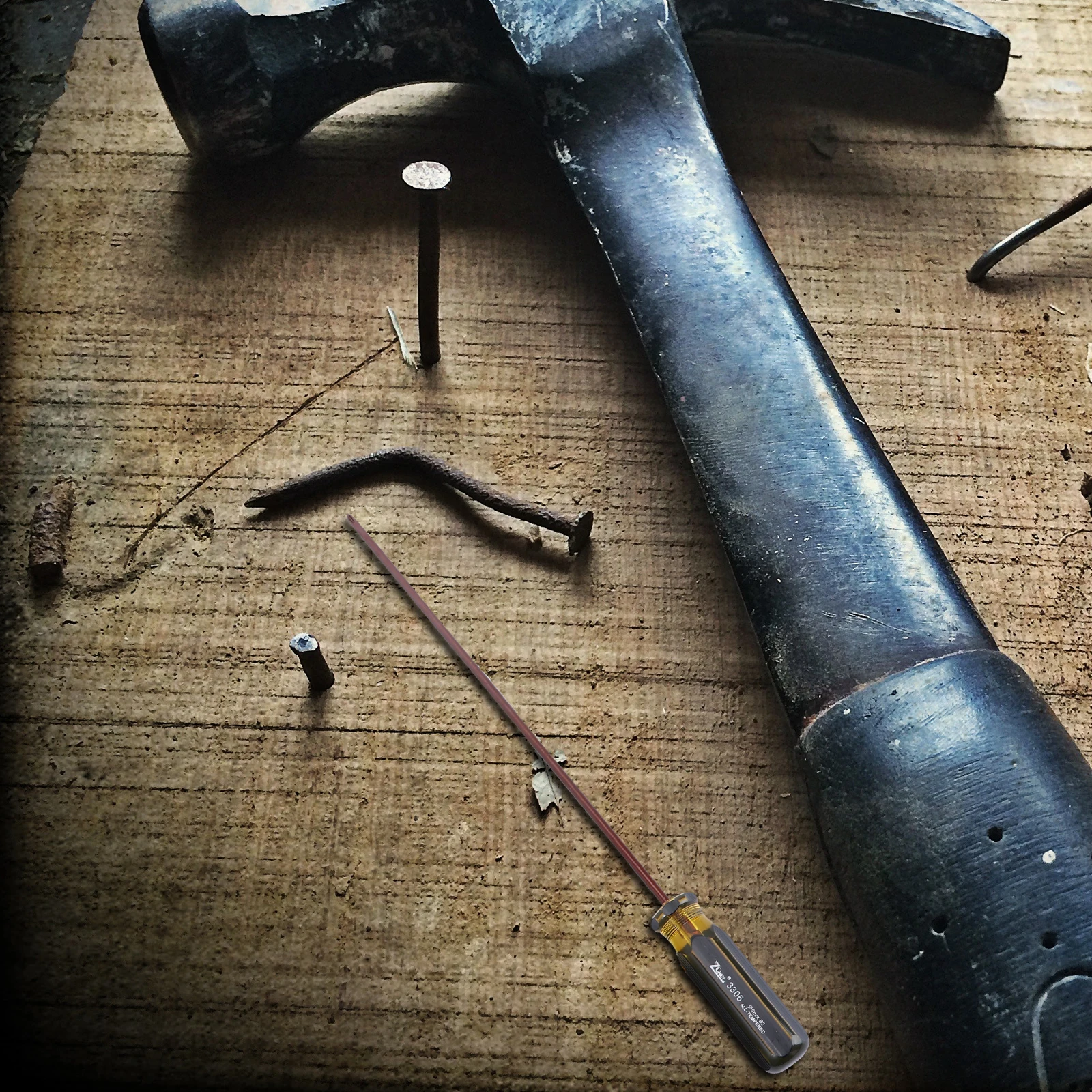 2 Pcs Screwdriver Set Long Small Head Durable Magnetic Cross Word Flathead Slotted Tools Home Maintenance