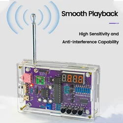 DIY FM Radio Electronic Kit Soldering Project Practice Solder Adjustable Frequency 87-108MHz Digital Display DIYRDA5807S