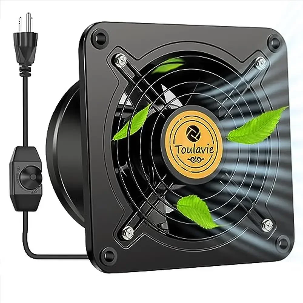 

Variable Speed Wall Mounted 8 Inch Exhaust Fan 429CFM Quiet Ventilation Bathroom Vent Brushless Motor Control Kit Outdoor Rotor