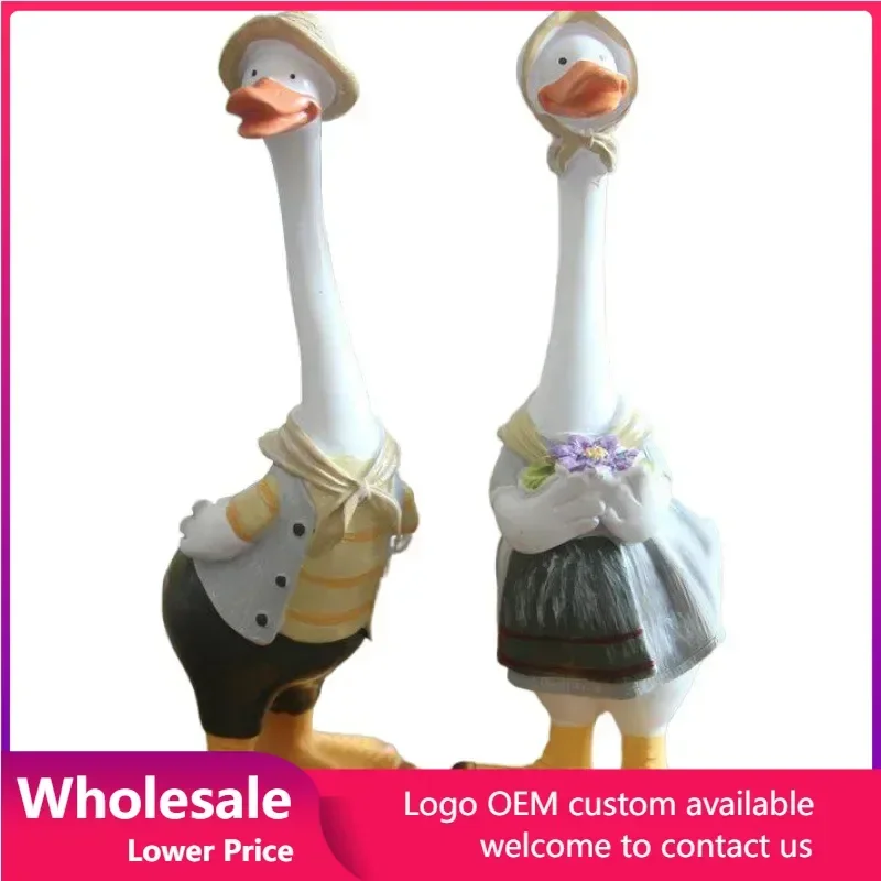 

Creative Imitation Duck Figurines Outdoor Garden Landscape Decoration Handicraft Resin Ornaments Animal Duck Sculpture