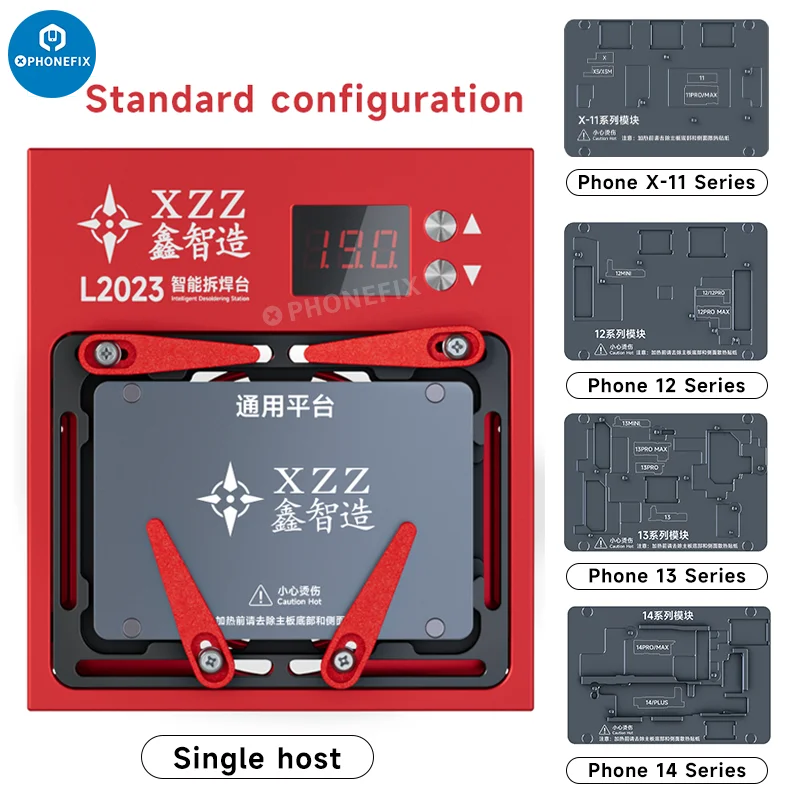 スマートフォン用予熱ステーションXZZ-L2023,iPhone X-16 pro max,android cpu,マザーボードのガム除去,レイヤードデソルダーステーション用