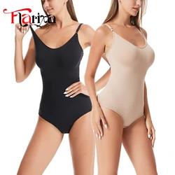 Flarixa Seamless Tummy Control Bodysuit Shapewear Women Full Body Shaper Push Up Butt Lifter Faja Thigh Slimmer Abdomen Shaper