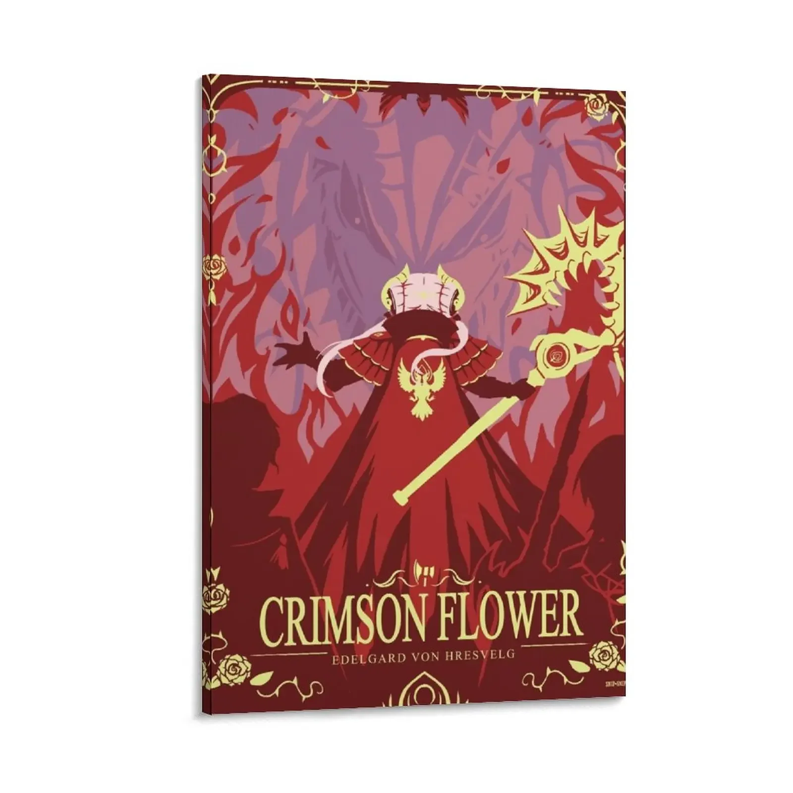 

Crimson Flower Canvas Painting decoration for the room wall decoration