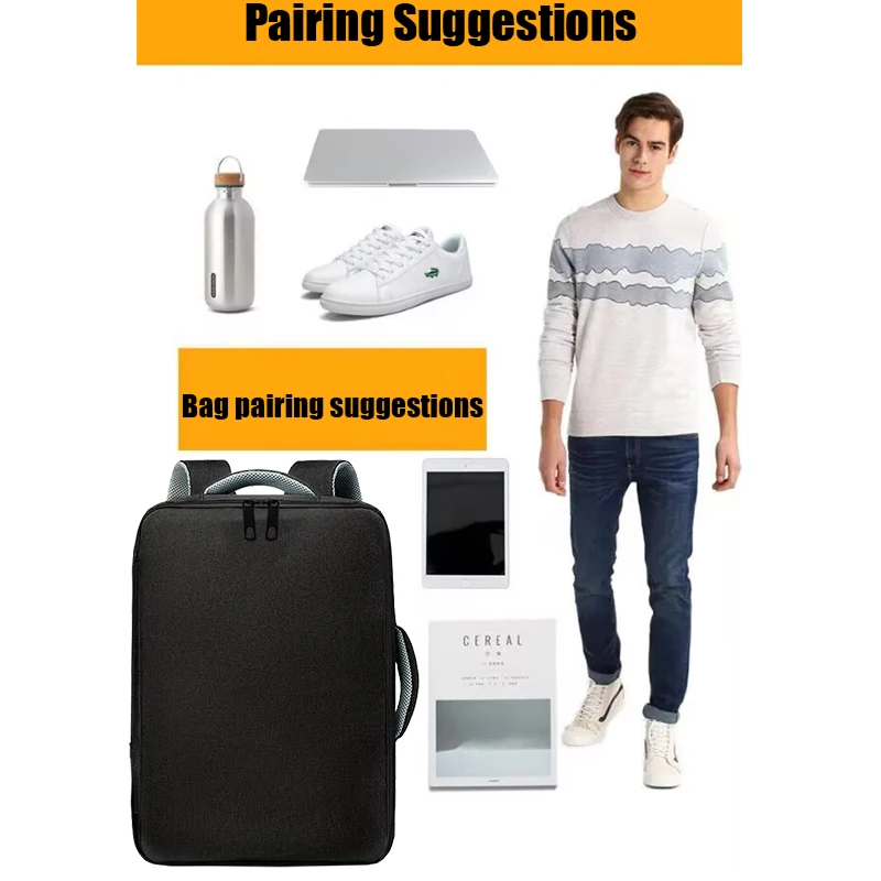 Versatile Multi-Compartment Backpack Multi-Color Adjustable-Strap Lightweight for Travel & Daily Commute Stylish Practical Bag