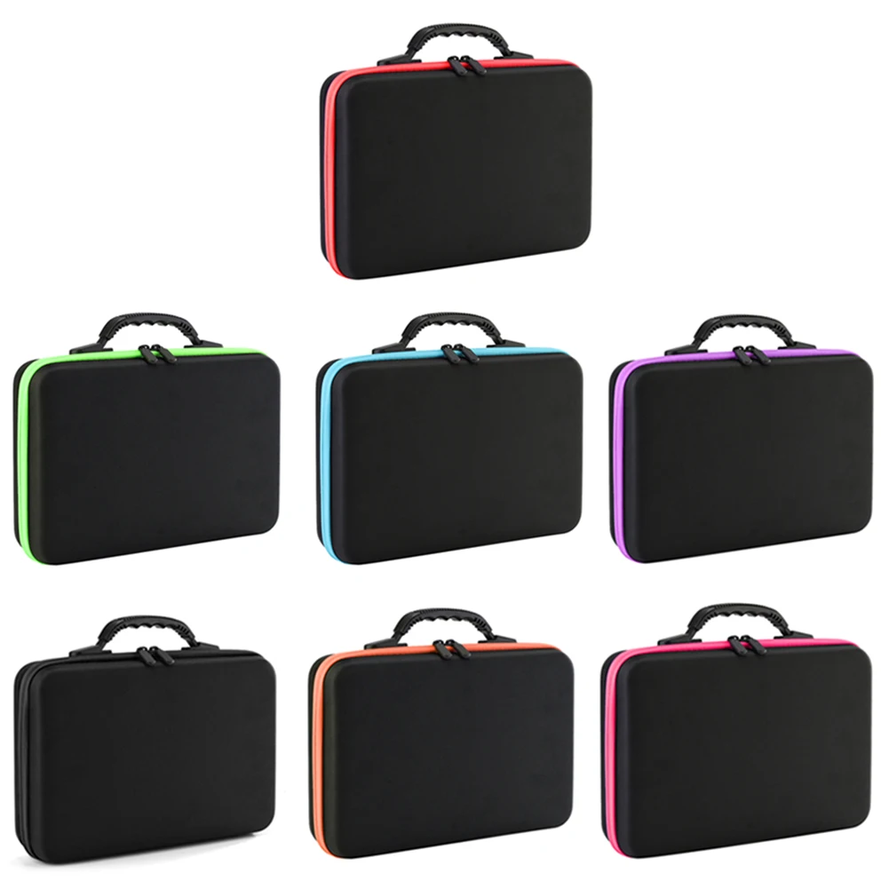 Portable 60 Compartments Collecting Bags For 15ml Essential Oil Collecting Bags Travel Carrying Cases Nail Polish Storage Bag