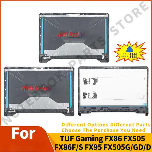 Funda carcasa para TUF Gaming FX505 FX505G FX505GD FX505D FX86 FX86F FX95 contraportada/bisel/bisagras caja de plástico reparación de 15,6 pulgadas