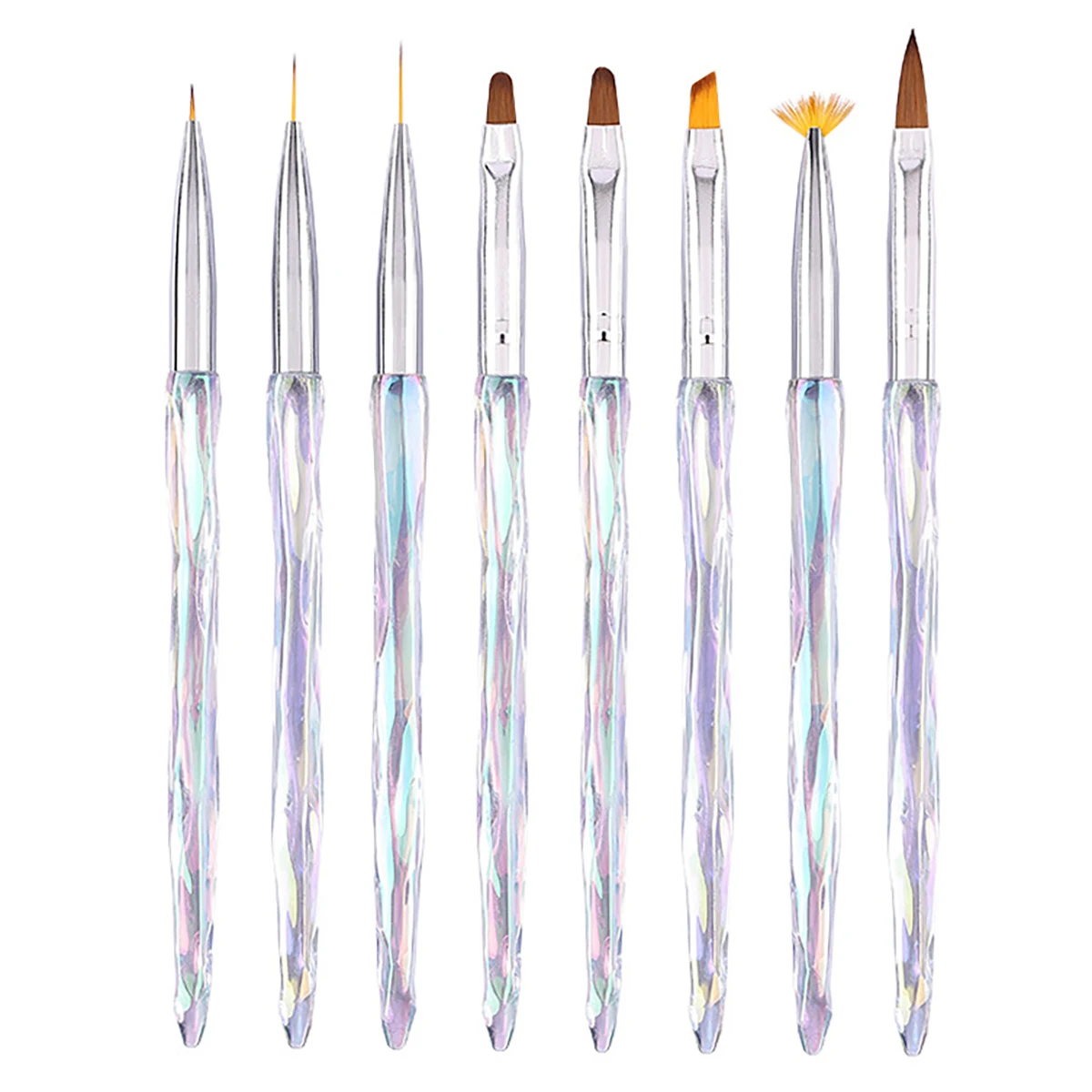 

Nail Brush Phototherapy Tools 8 Pieces Painted Painting Pen Set Painting Drawing Brush Nail Enhancement Tools Uv Gel Brush Pen