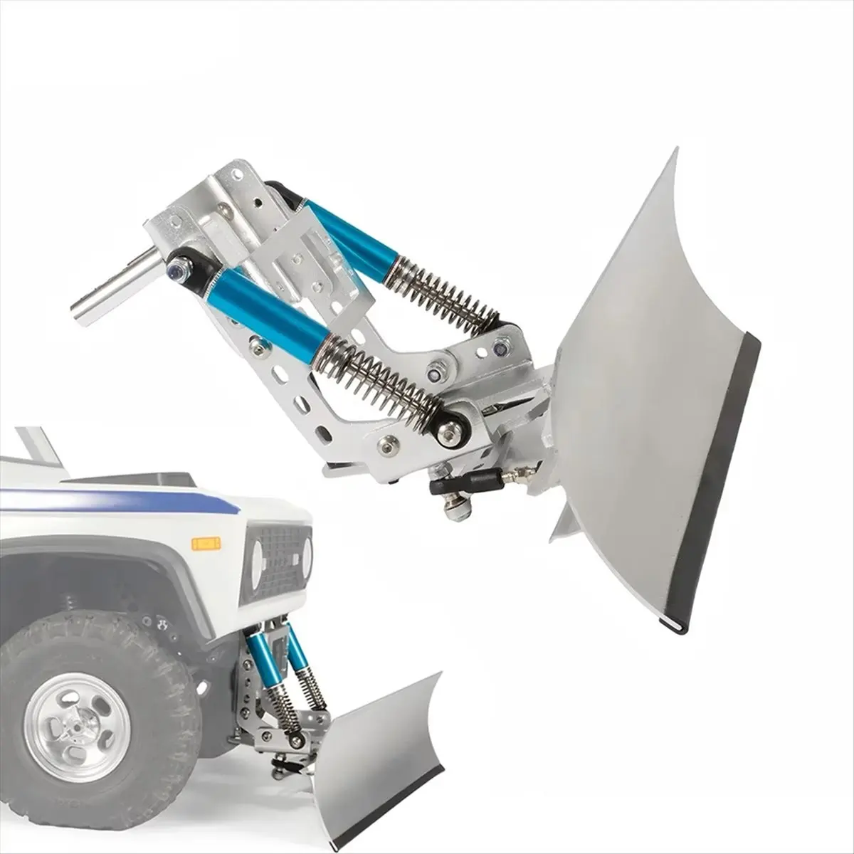 [A17I SPEELGOED] Sneeuwploeg Verstelbare Aluminium Ploegblad voor 1/10 RC Crawler SCX10 III 90046 TRX4 Ploegwagen