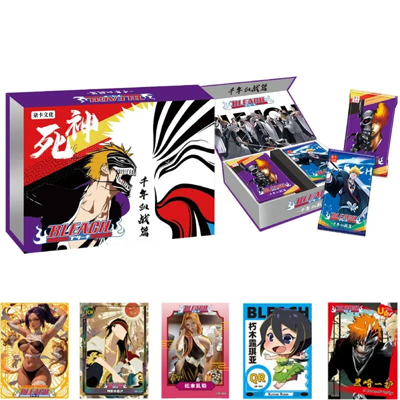 

Wholesale Bleach Cards for Children Japanese Anime Figure Blood Battle Cartas Games Card Swimsuit Girls Birthday Gifts Table Toy