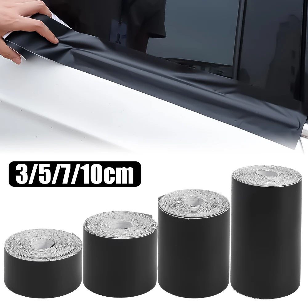 Matte Black Tinted Film Tape Car Protection Trim Car Sticker Vinyl Window Trim Film for Car Exterior Bonnet Roof Pillar Footrest