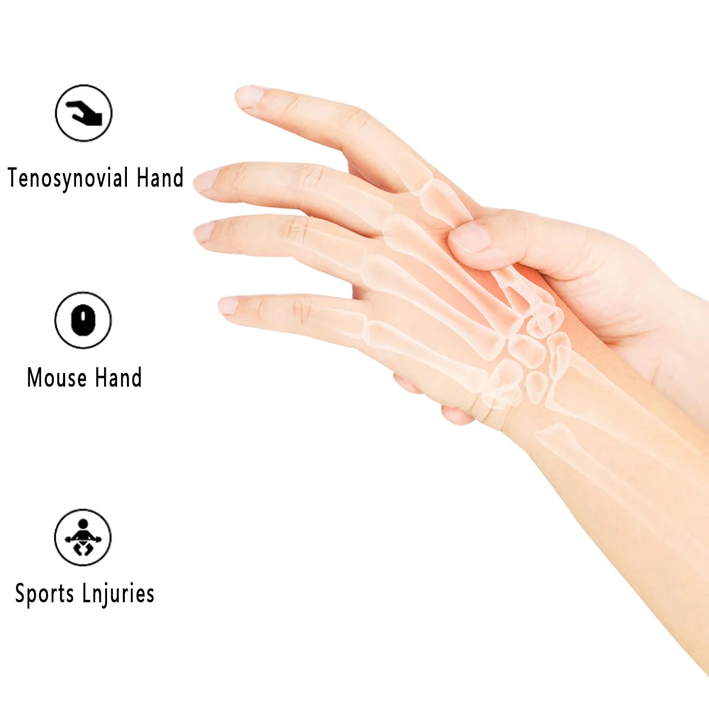 1 Paar Medizinische Kompressions-Arthritis-Handschuhe, Halbfinger, Schnelltrocknend, Atmungsaktiv, Handgelenkschutz für Damen und Herren, Schmerzlinderung, Handauflage – Detail 4