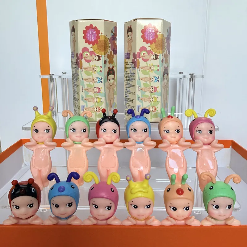 Mini Angel Bee Series Blind Box Toy – Desktop/Monitor Ornament, Anime Figure/Doll – Collectible, Birthday or Christmas Gift