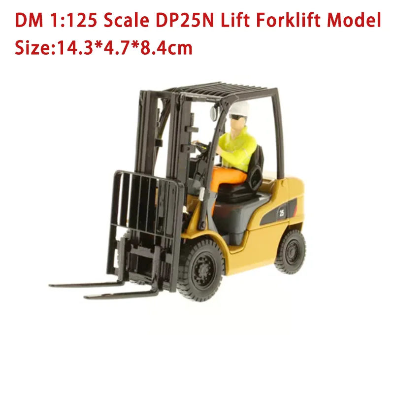 

DM Diecast 1:125 Scale DP25N Lift Forklift Alloy Engineering Forklift Model 85256C Collection Souvenir Holiday Gift Display