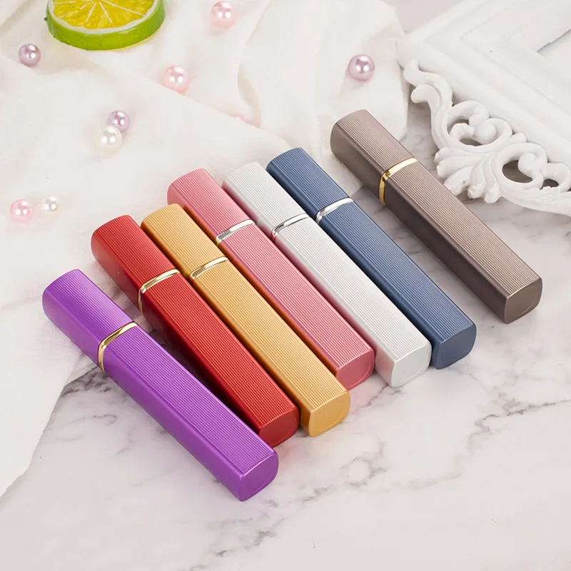 10 ml 12 ml vierkante metalen parfumfles reisglazen spuitfles voor parfum