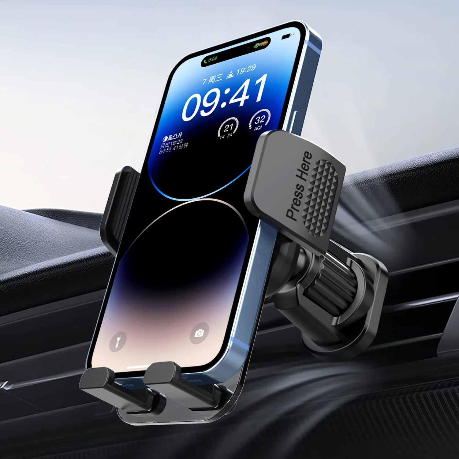 

Universal Air Vent Holder Hands Free Car Mount Bracket GPS Clip Support Smartphone Stand Easy Clamp Cradle For iPhone Samsung