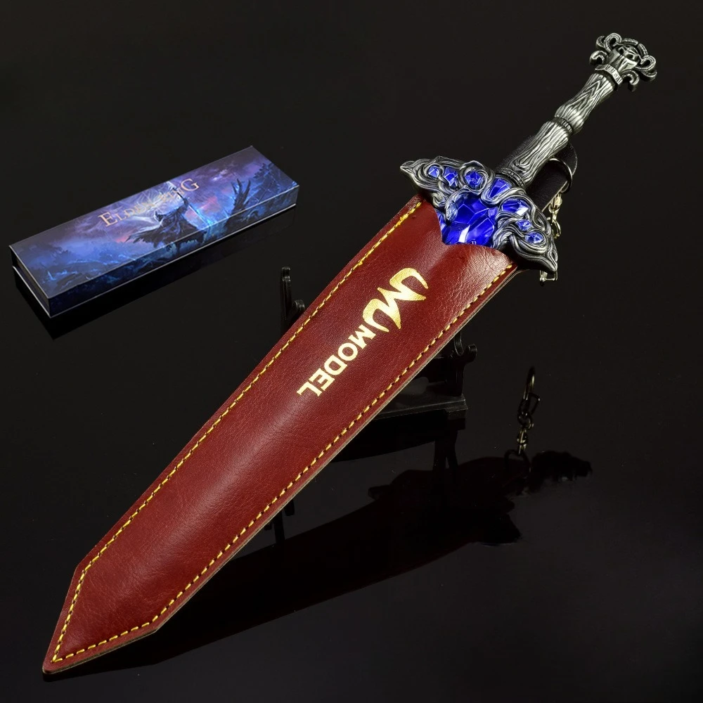 30 CM Eldenn 일본 애니메이션 주변기기 Lazuli Glintstone Sword 금속 모델 선물 상자 Collectible Desk Ornament 크리 에이 티브 선물 장난감