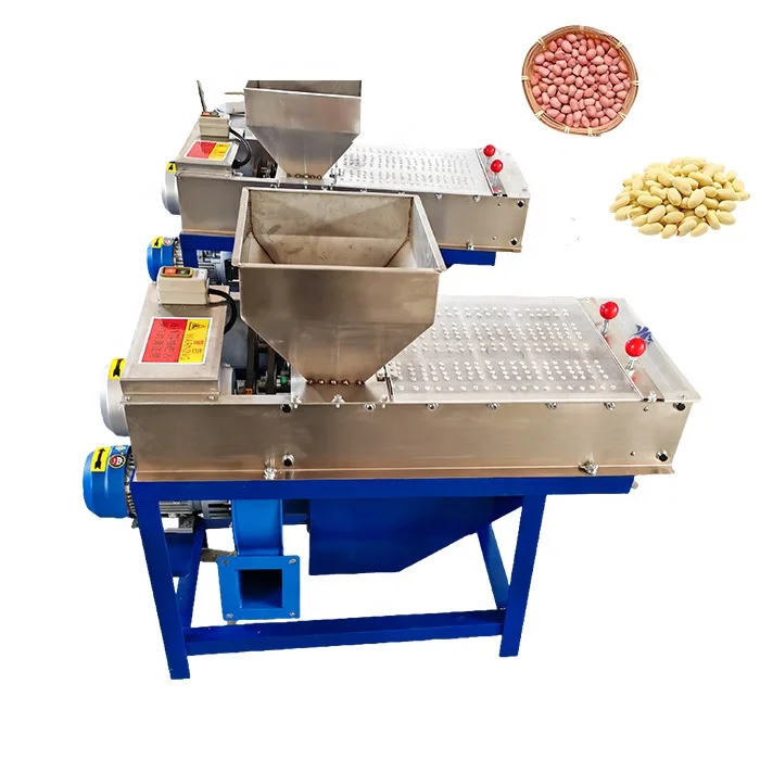 Hot Sale Small Peanut & Roasted Almond Peeler Machine Small Peanut Skin Remover Motor High Efficiency Peanut Peeling Equipment