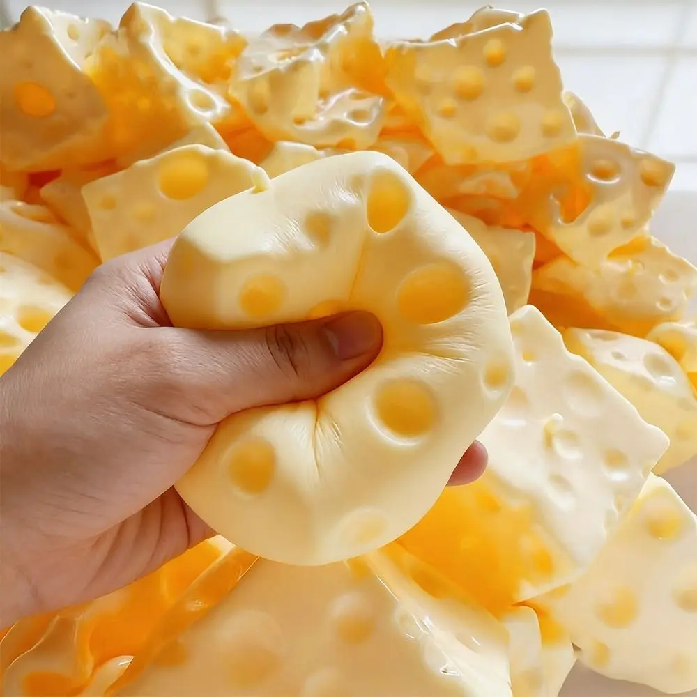 

Мягкий антистрессовый кубик-сыр Jumbo Shapeable: не отскакивающий, сжимаемый, с текстурой, для снятия стресса, сенсорная игрушка ASMR
