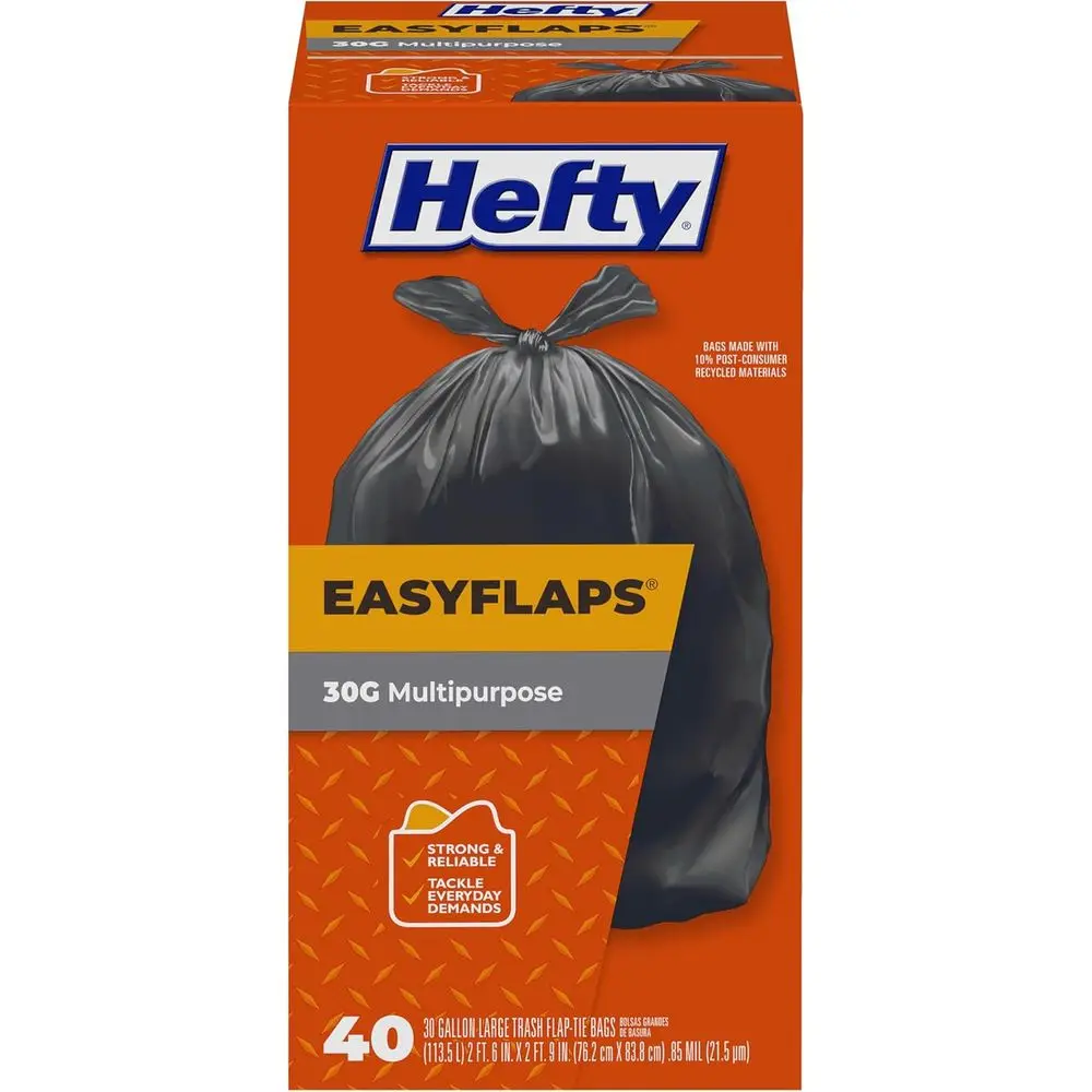 

Large 30 Gallon Multi-Purpose Trash Bags, 40 Pack