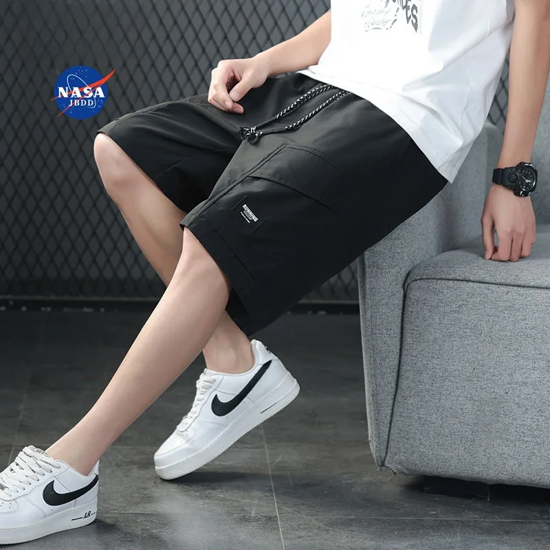 

Loose American Sle Workwear orts Men's Summer Trendy Straight Leg Casual Mid-Length Pants Youth Five-Point Jeans