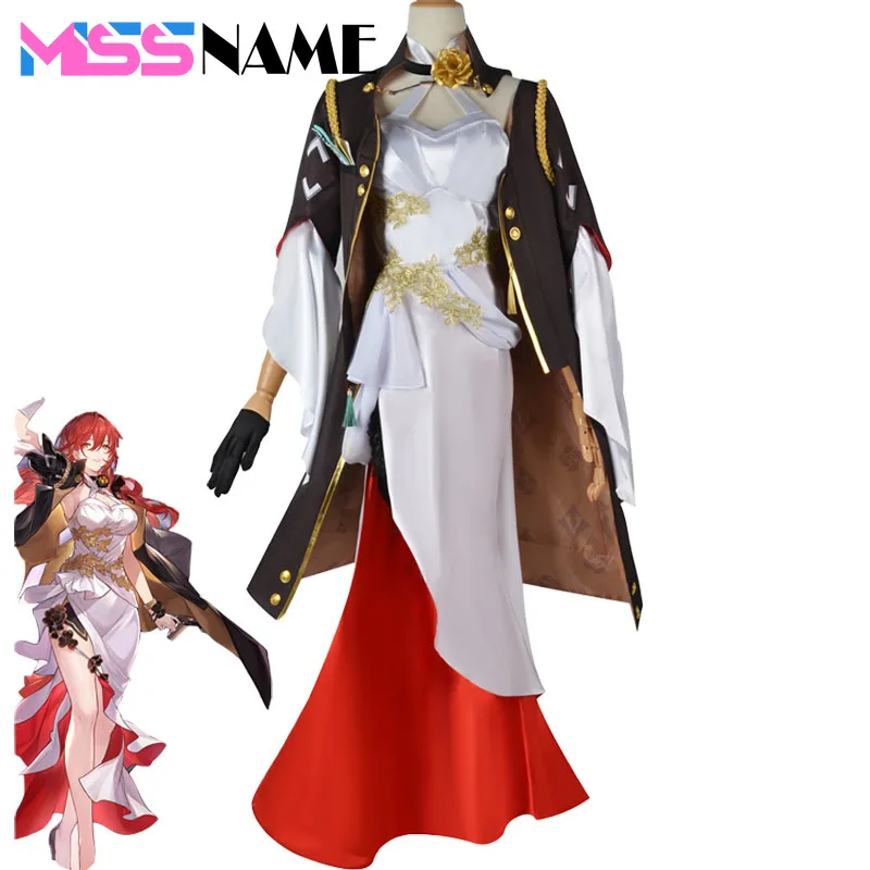 

Game Honkai Impact 3rd Murata Himeko Cosplay Costume Role Play Comic Con Dress Hallowmas Party Wigs Coser Prop