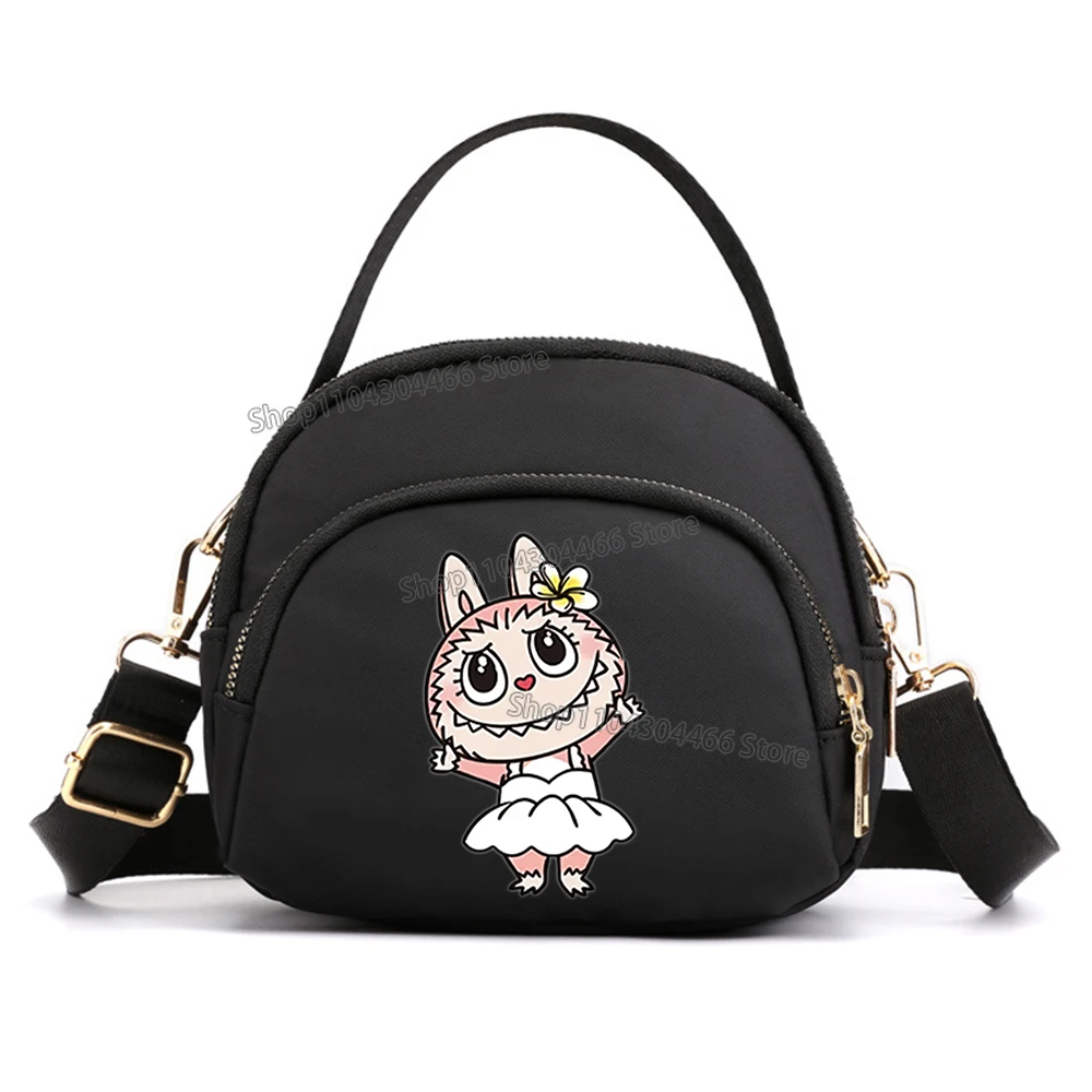 Labubu Women Bags Anime Shoulder Bag Makeup Bag Cell Phone Purse Crossbody Lady Bags Shoulder Strap Handbag Underarm Bag Gift