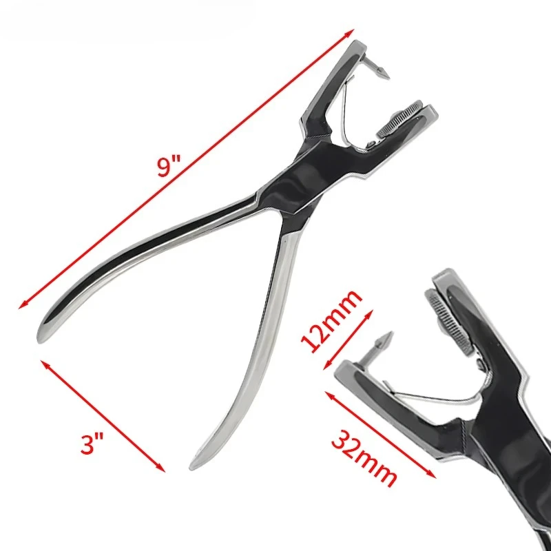 1Pc Dental Dam Hole Punch Pliers Rubber Orthodontic Tools Dam Clips Pliers Orthodontic Perforator for Dentist Clinic