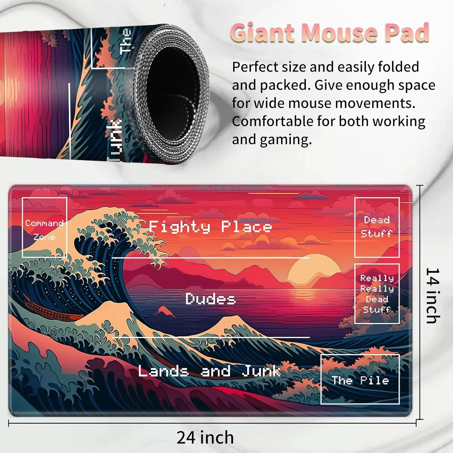 Large mouse pad trading card gaming mats 35x60cm Multi-model rubber non-slip locking craft desk mat Laptop office pads