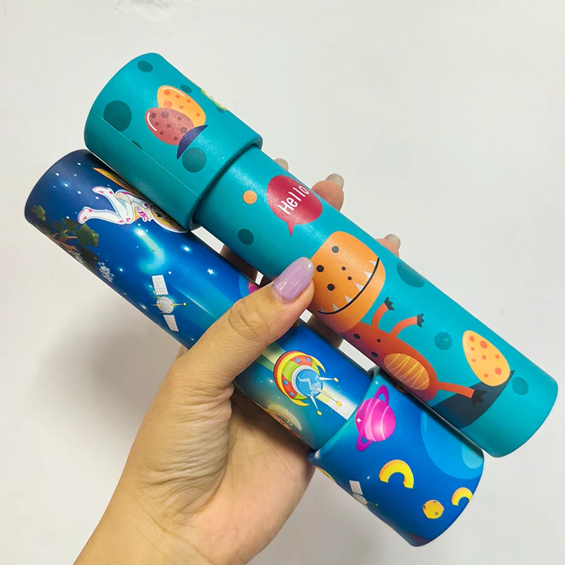 Caleidoscopio giratorio mágico para niños, juguetes educativos clásicos, nostalgia clásica, juegos siempre cambiantes, 1-3 uds.