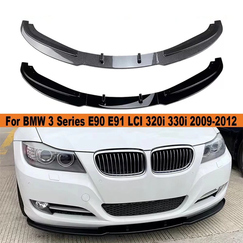 

For BMW 3 Series E90 E91 LCI 320i 330i 2009-2012 Car Front Bumper Lip Splitter Diffuser Body Kits Spoiler Bumper Guard Protector