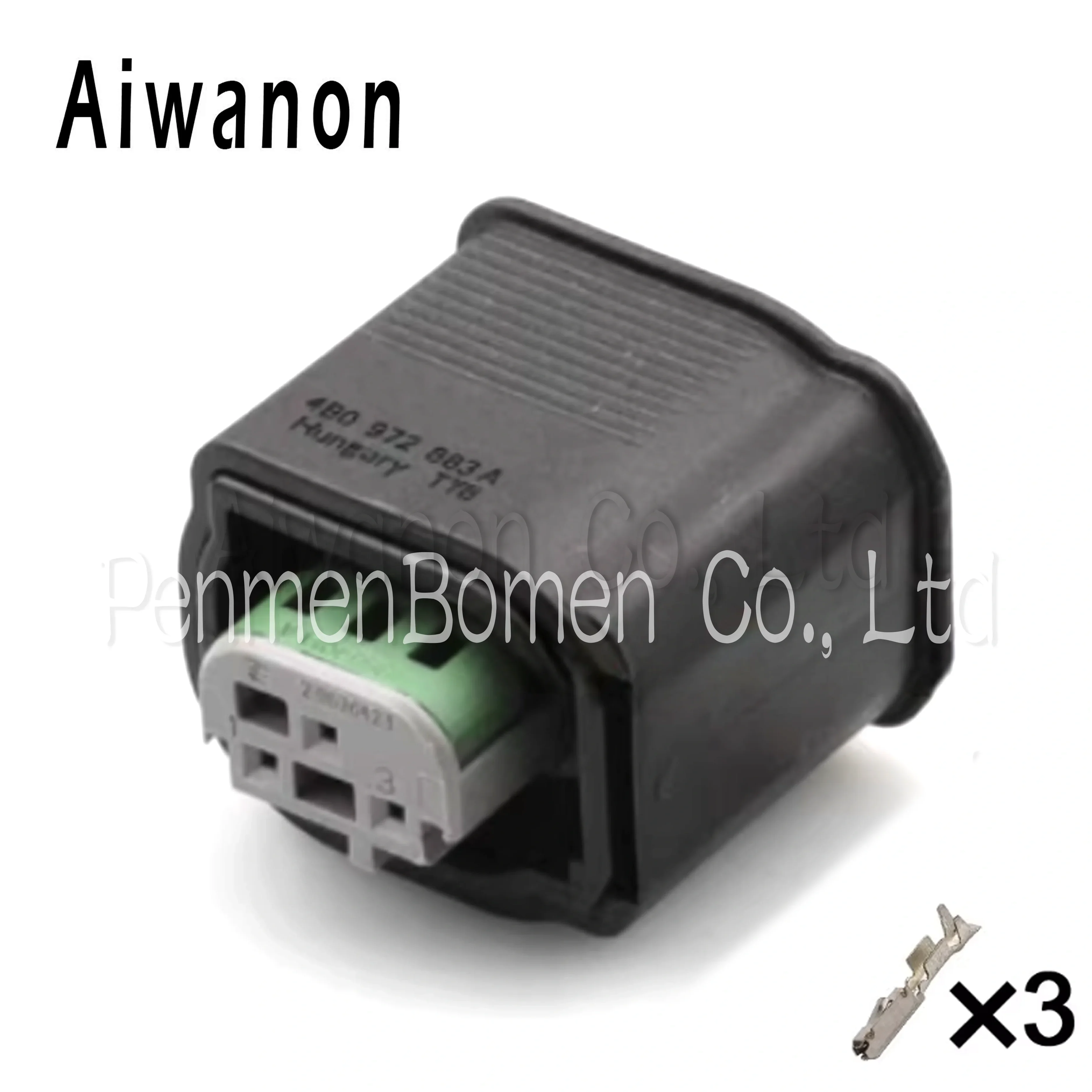 

1 Set 3 Pin 2-967642-1 Car PDC Parking Electrical Connector Waterproof Female Wire Harness Plug For 4B0972883A
