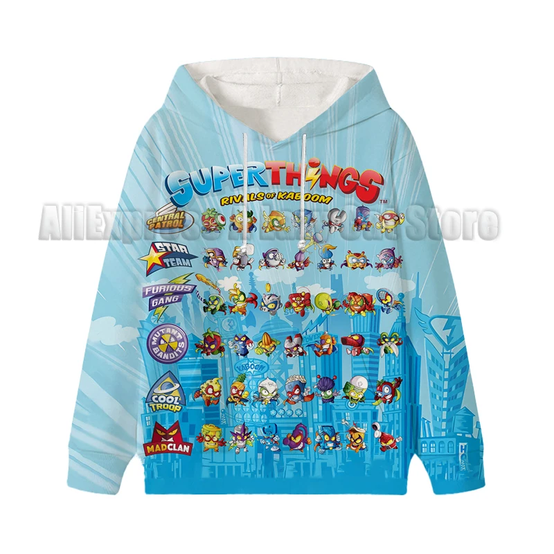 Kids Superzings Sweatshirt Super Zings Hoodie Doctor Volt Children Toddler Cartoon Clothes Girls Boys Hoody Baby Top