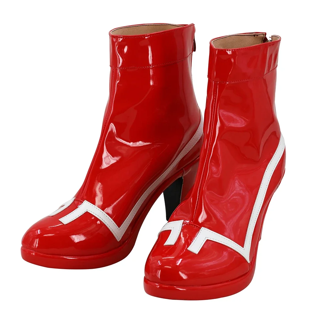 Botas de Cosplay Darling in the Franxx Zero Two Code 002, zapatos rojos de tacón alto, hechos a medida, de cualquier tamaño