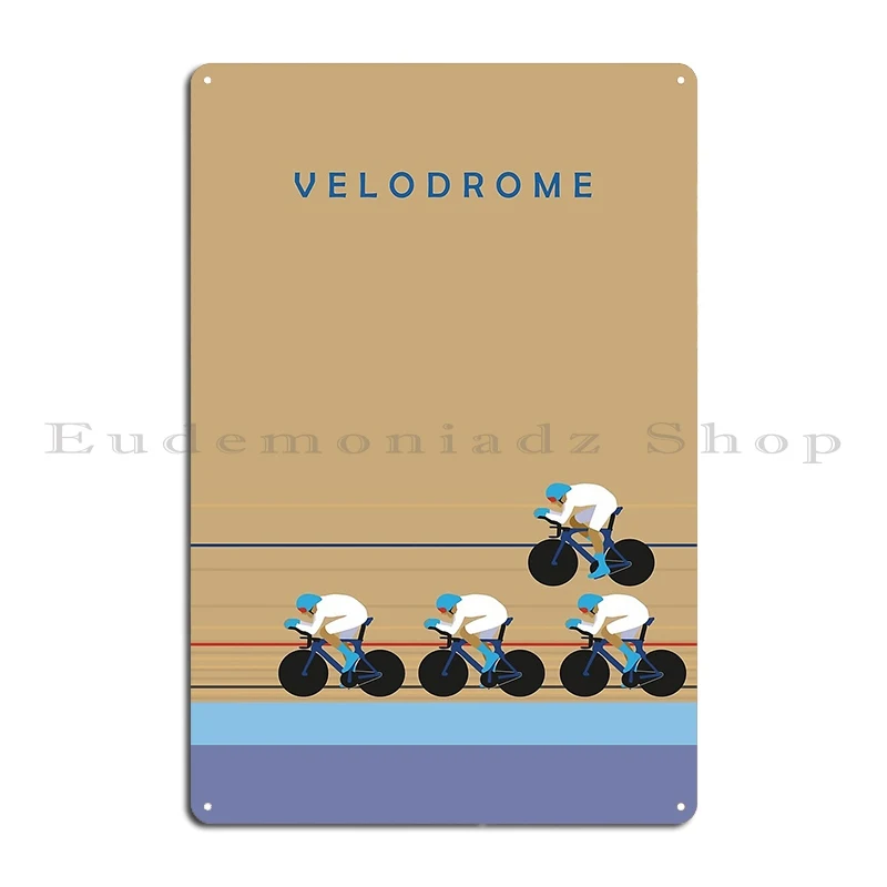 Velodrome لوحة معدنية طباعة حفلة سينما مخصص جدار ديكور تين تسجيل ملصق