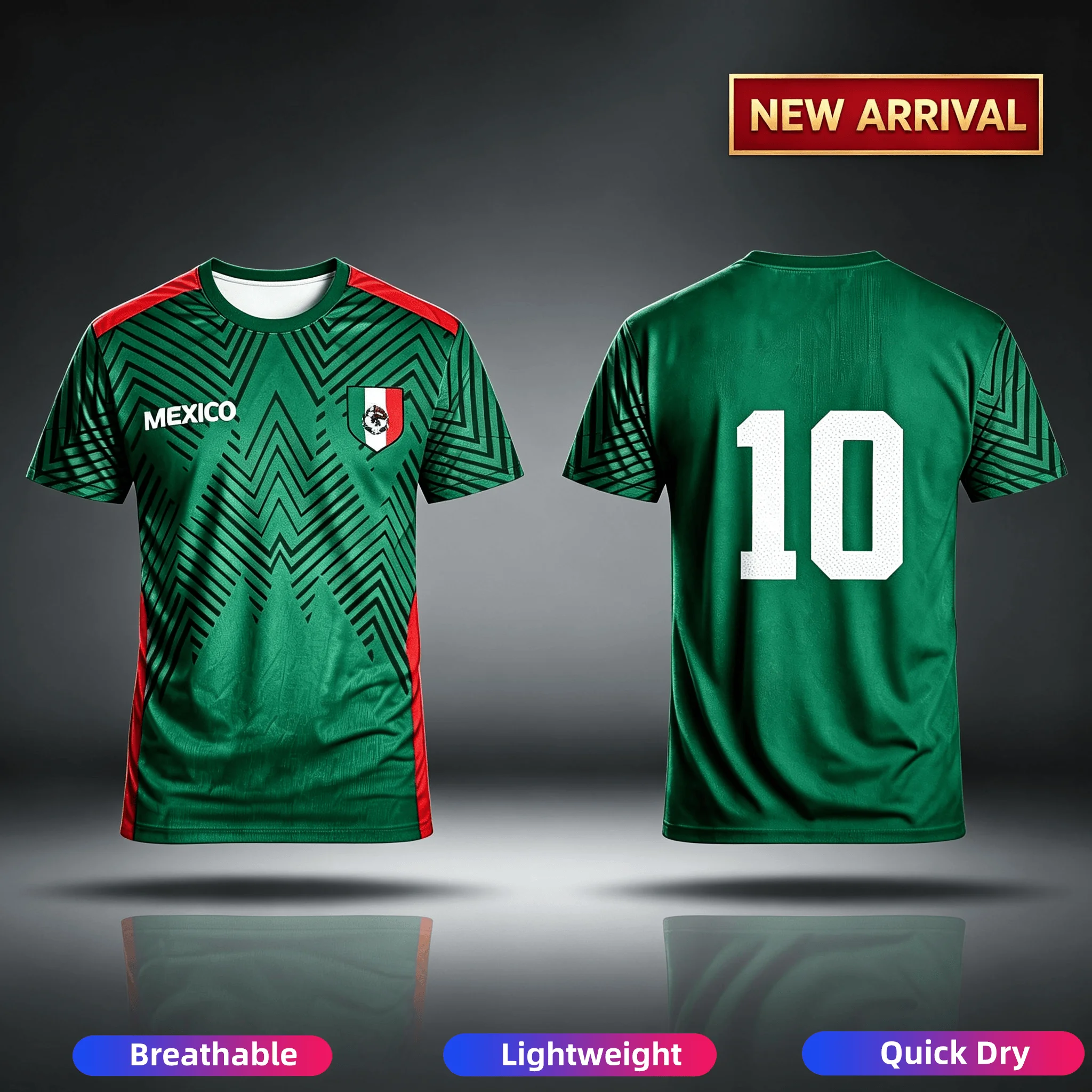 Summer Men's Mexico Soccer Jersey Short Sleeve T-Shirts Totem Aztec Eagle Print Casual Breathable Fan Tops Women Short Sleeve