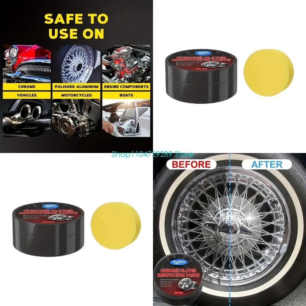 

D8KE Effective Wheel Scratch Removal Paste set 50g Works On Aluminum & Steel Rims