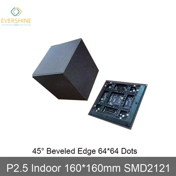 실내 45 도 경사 가장자리 패널, P2.5 TV 벽 LED HD 풀 컬러 디스플레이 화면 모듈, LED 광고 패널