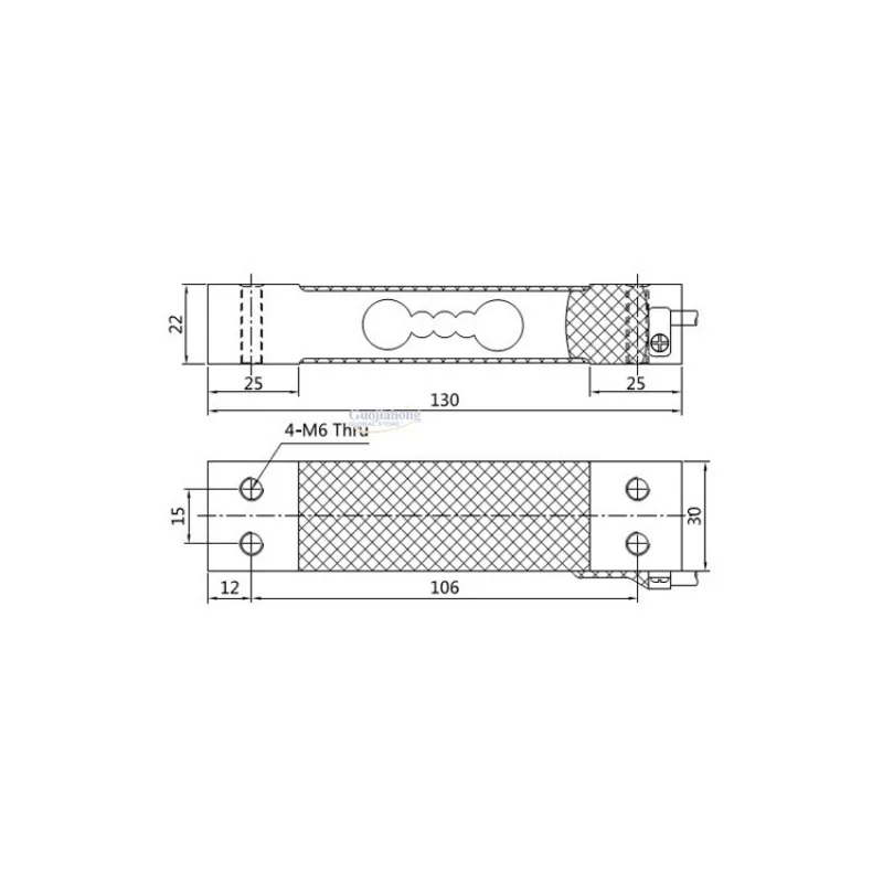 GPB100-C3 High Precision Intelligent Warehouse Parallel Beam Cantilever Weighing Sensor 50kg Can be equipped with aluminum brack