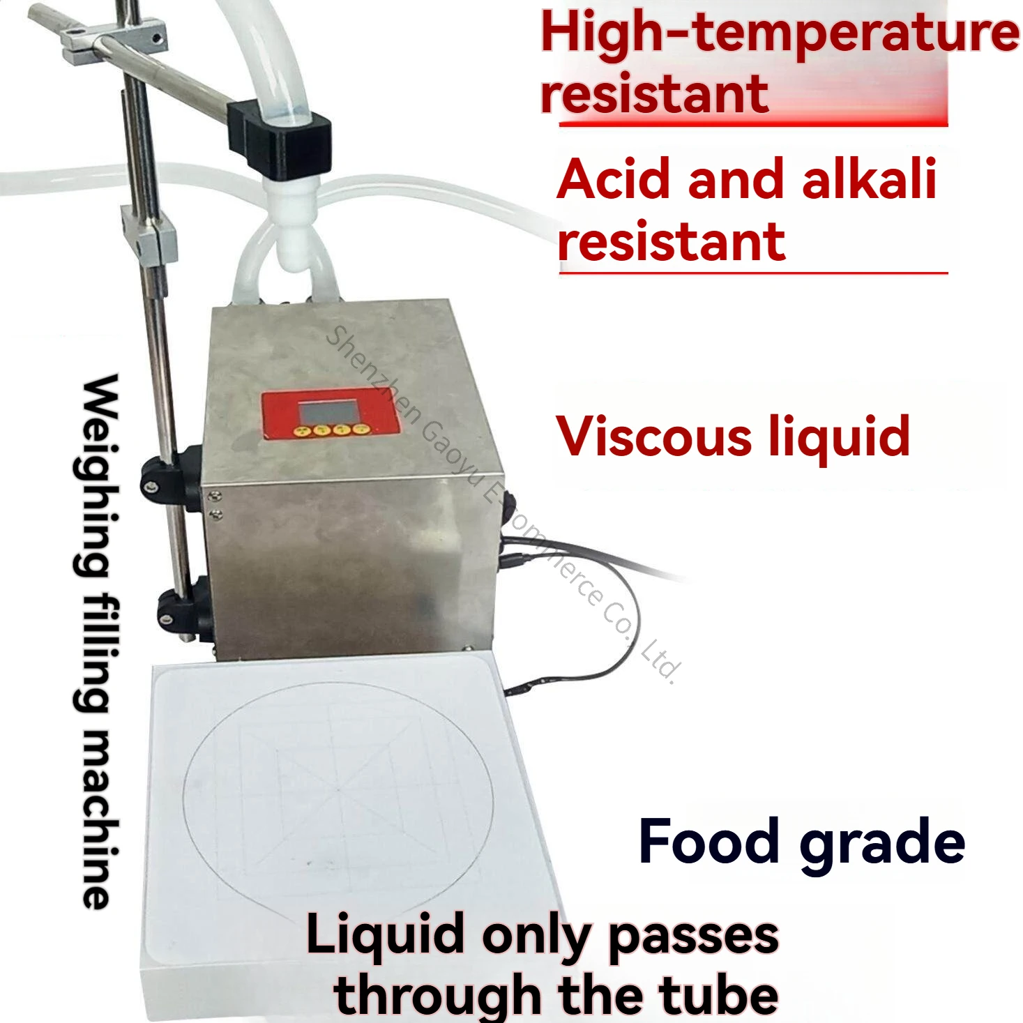 Quantitative Filling Machine Peristaltic Pump Weighing Essential Perfume Laundry Detergent Corrosion Resistance High Resistance