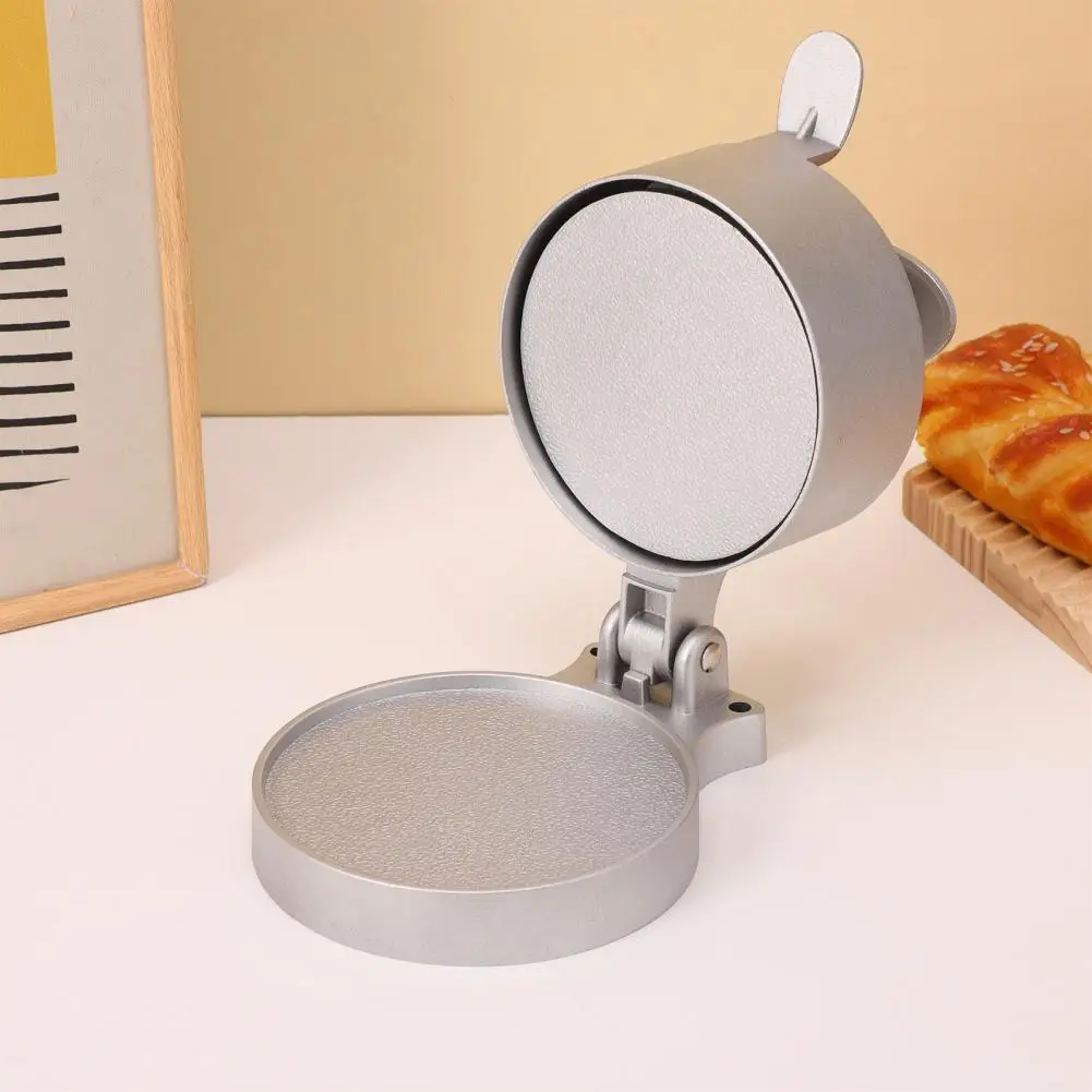 صانع فطائر البرجر على شكل برجر، صانع برجر ممتاز مضغوط يدويًا مع سطح غير لاصق بسمك قابل للتعديل للبرغر #2