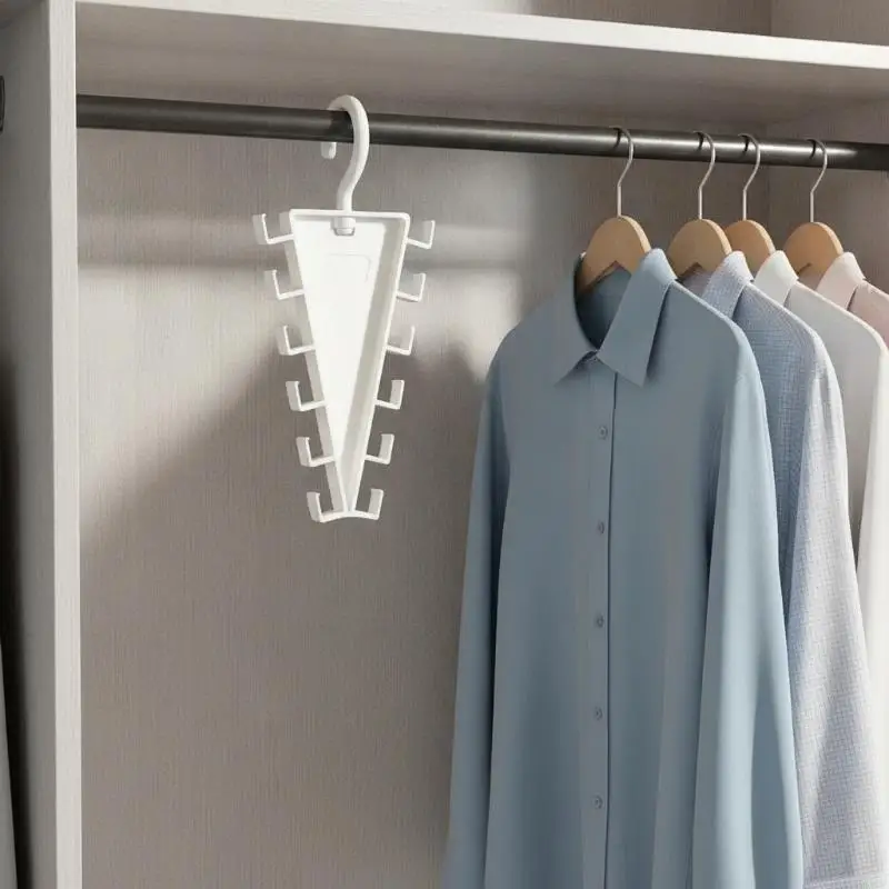 New 1/2/3Pcs V-Shape Multi Hook Closet Hanger Organizer 12 Hooks Space Saving Wardrobe Clothes Hanger For Storage Efficiency
