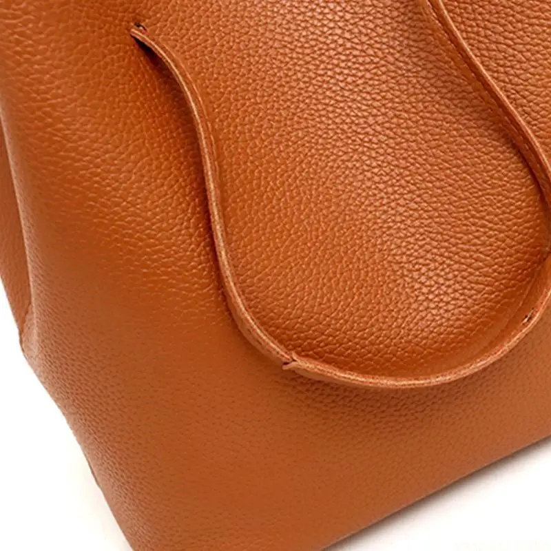 

X90D 4Pcs/set Leather Women Handbag Shoulder Bag Tote Card Holder Purse Satchel Top Handle Bags