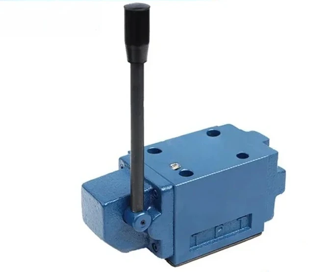 Three-position four-way hydraulic manual directional valve
