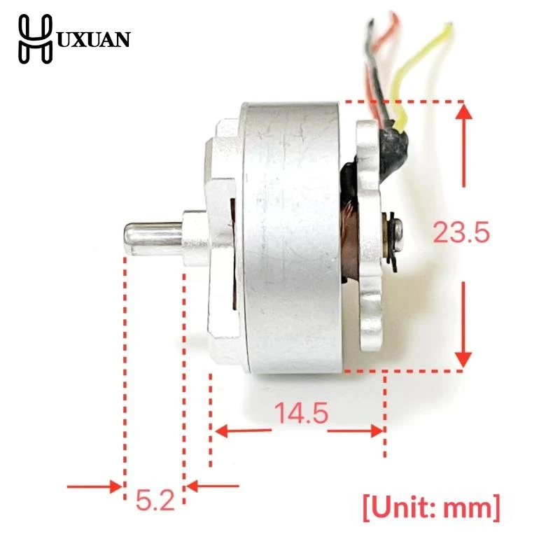 【W】1 قطعة 23.5 مللي متر 2S-3S 3-phase تستخدم 1700KV Mini 1806 مايكرو فرش السيارات عالية السرعة ل RC الطائرة بدون طيار FPV كوادكوبتر محرك الطائرات #4