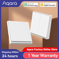 Aqara Smart Wall Switch E1 ZigBee 3.0 Smart Home Wireless Key Light Switch Fire Wire With NO Neutral For Xiaomi Mi Home homekit